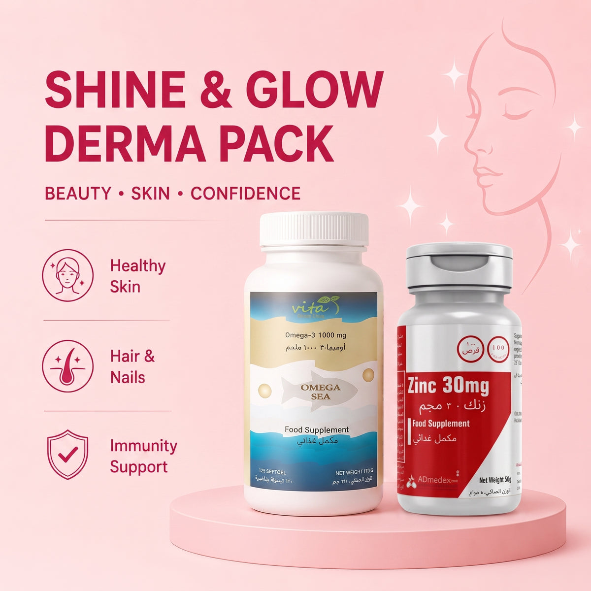 Shine and Glow, Derma Pack